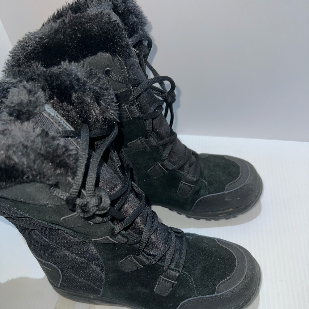 COLUMBIA WOMEN'S ICE MAIDEN II BLACK/COLUMBIA BOOTS SIZE: 5.5 (BL1581-011) - Picture 2 of 13